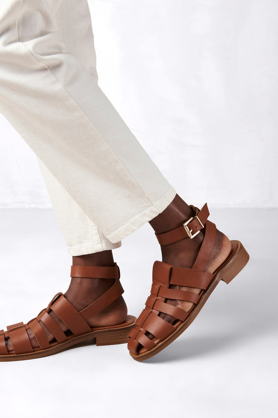 Alohas Perry Fisherman Sandal - Tan